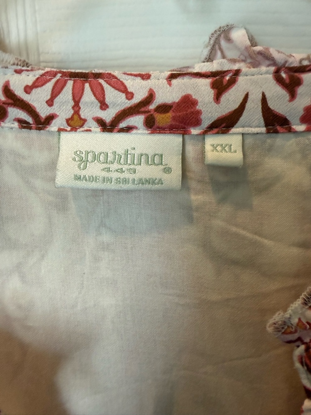 # Spartina 449 XXL Maisie Pink House Boho Paisley Dress - Picture 2 of 9